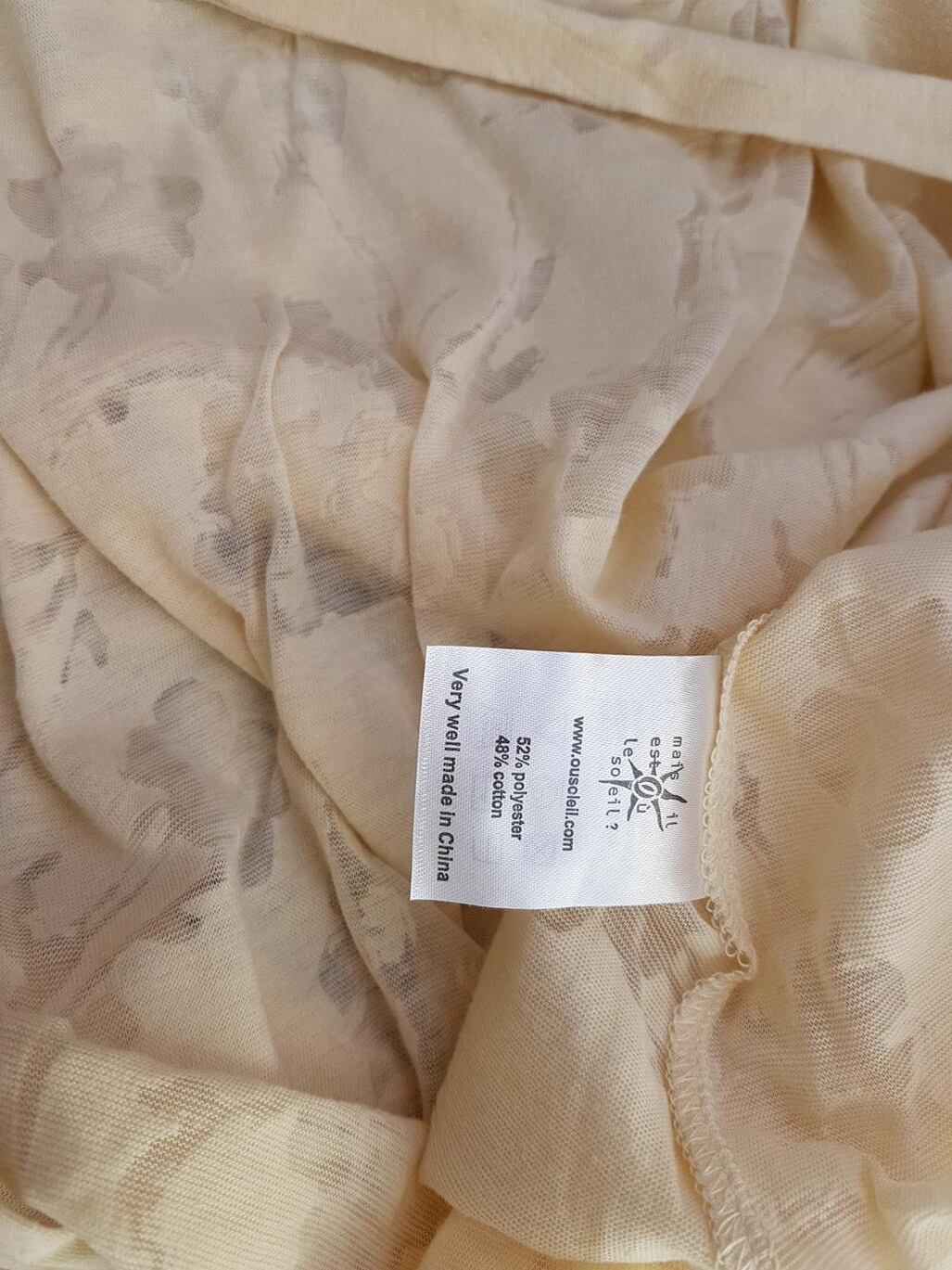 Mais Il est Ou le Soleil Rozmiar M Okrągły dekolt Sukienka Mini Bezrękawnik Krótka