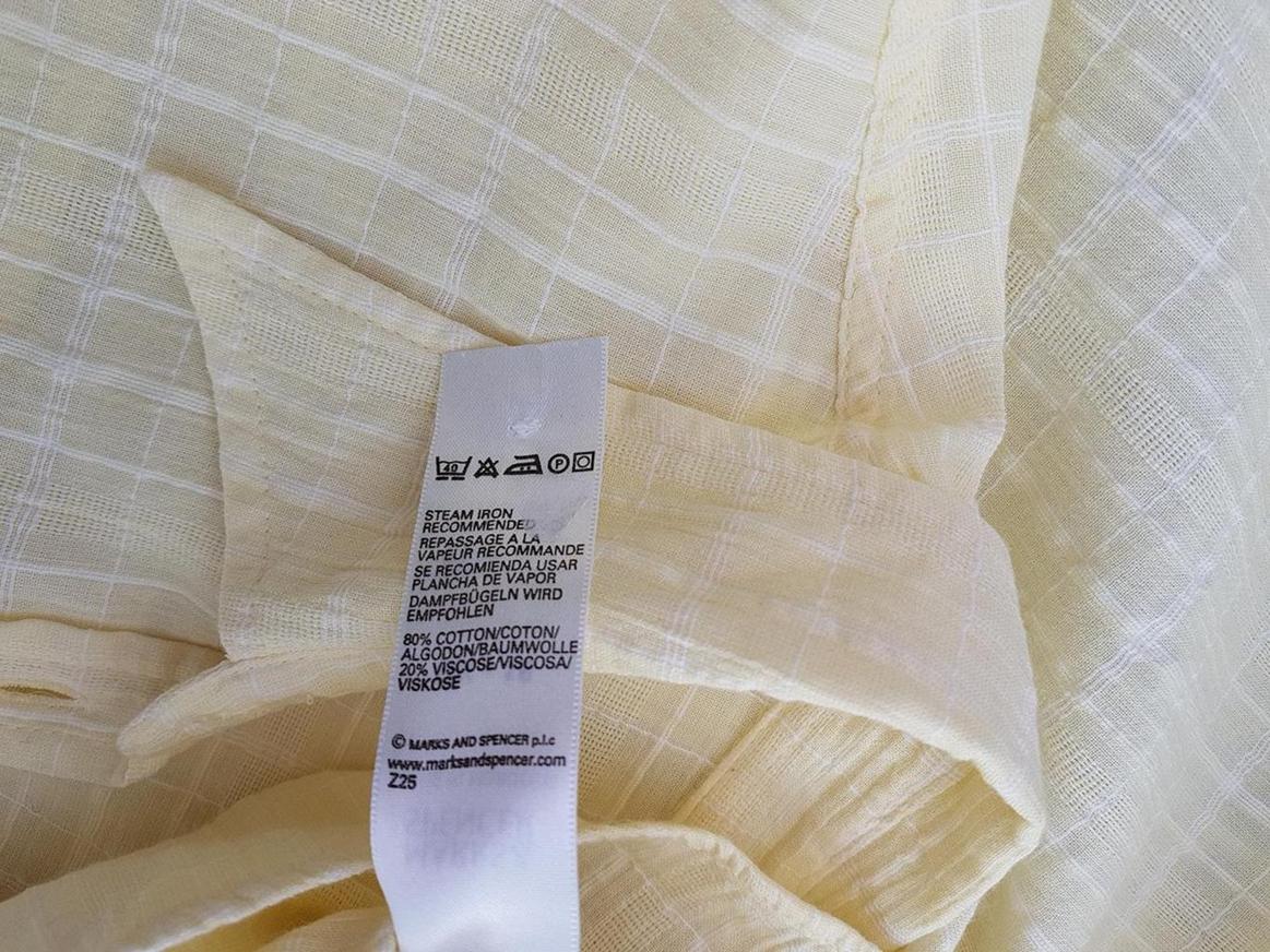 20190411_125915.jpg Rozmiar 16 (44) Krata Kołnierz Koszula Zapinana Bluzka Długi rękaw