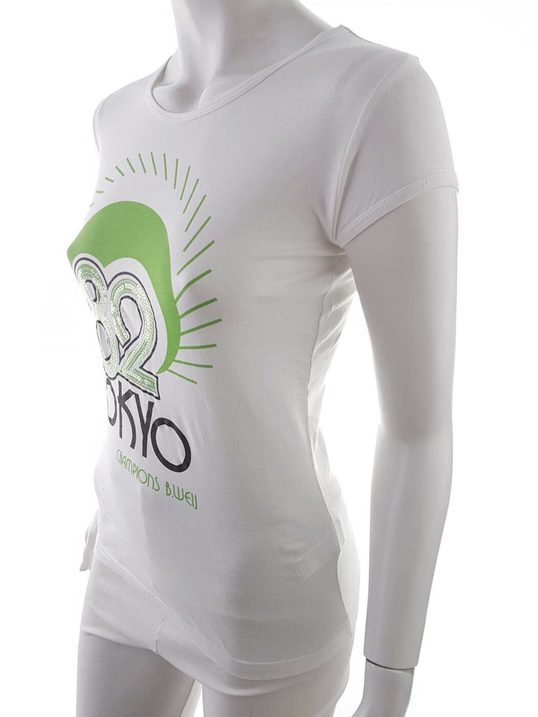 20190411_150223.jpg B.WEIJ Rozmiar M Okrągły dekolt T-Shirt Krótki rękaw