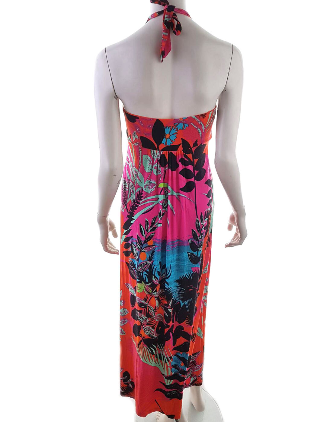 Monsoon Rozmiar 38 Halter Sukienka Maxi Bezrękawnik Długa Monsoon Rozmiar 38 Halter Sukienka Maxi Bezrękawnik Długa