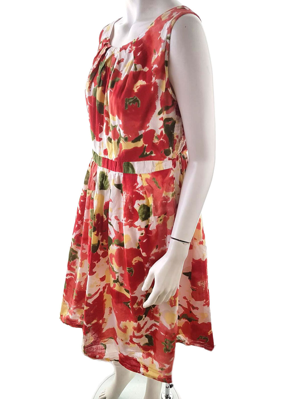Generous by lindex Rozmiar 46 Okrągły dekolt Sukienka Sheath Bezrękawnik Midi Generous by lindex Rozmiar 46 Okrągły dekolt Sukienka Sheath Bezrękawnik Midi
