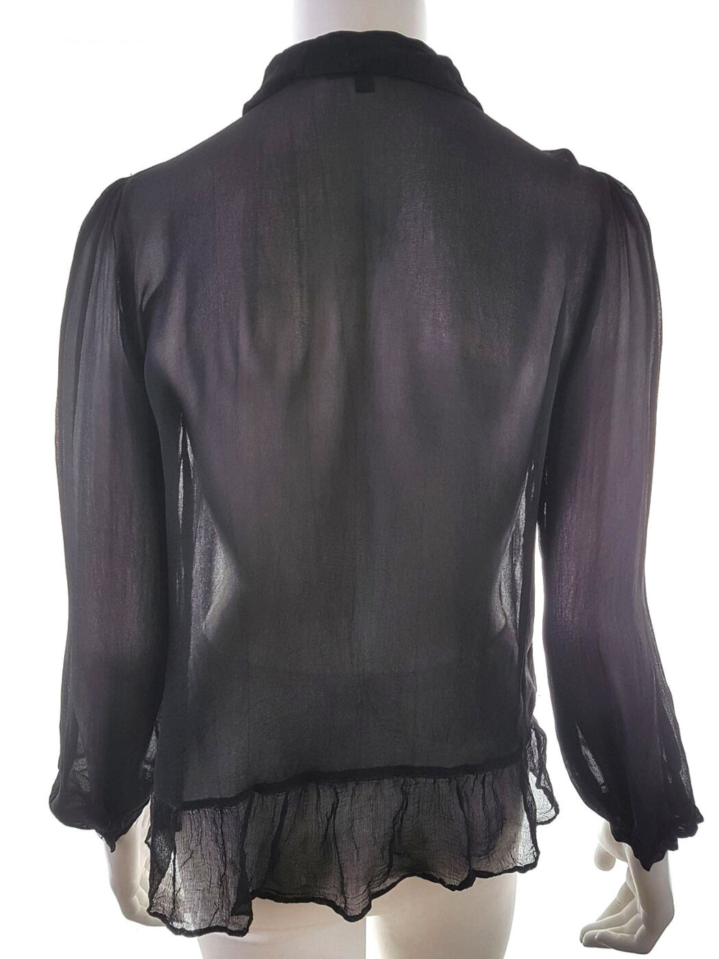 20190416_100404.jpg Topshop Rozmiar 36 Kołnierz Bluzka Popover Guziki Długi rękaw