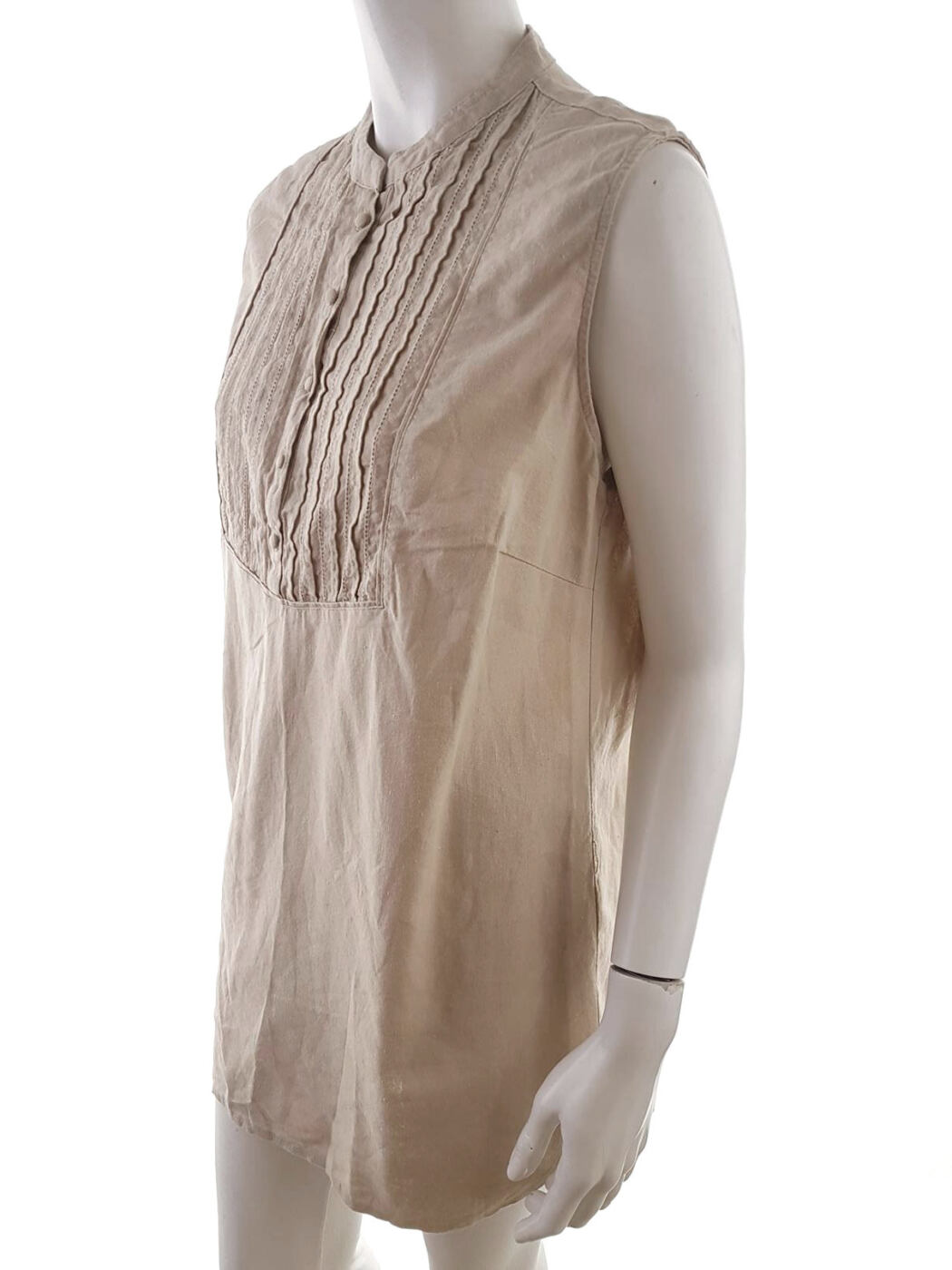 Paco Boutique Rozmiar XXL Kołnierz Sukienka Koszulowa Bezrękawnik Krótka Paco Boutique Rozmiar XXL Kołnierz Sukienka Koszulowa Bezrękawnik Krótka