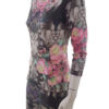 River island Rozmiar 12 (40) Okrągły dekolt Sukienka Bodycon Rękaw 3/4 Do Kolan