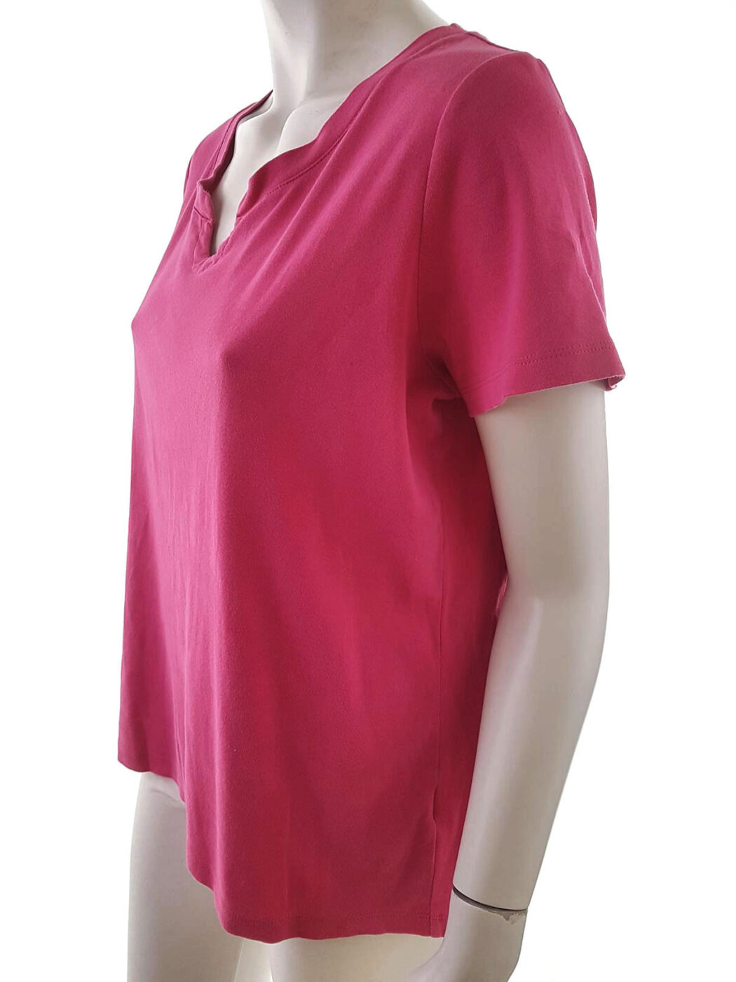 20190417_132444.jpg Rozmiar XL Split Crew Neck T-Shirt Krótki rękaw