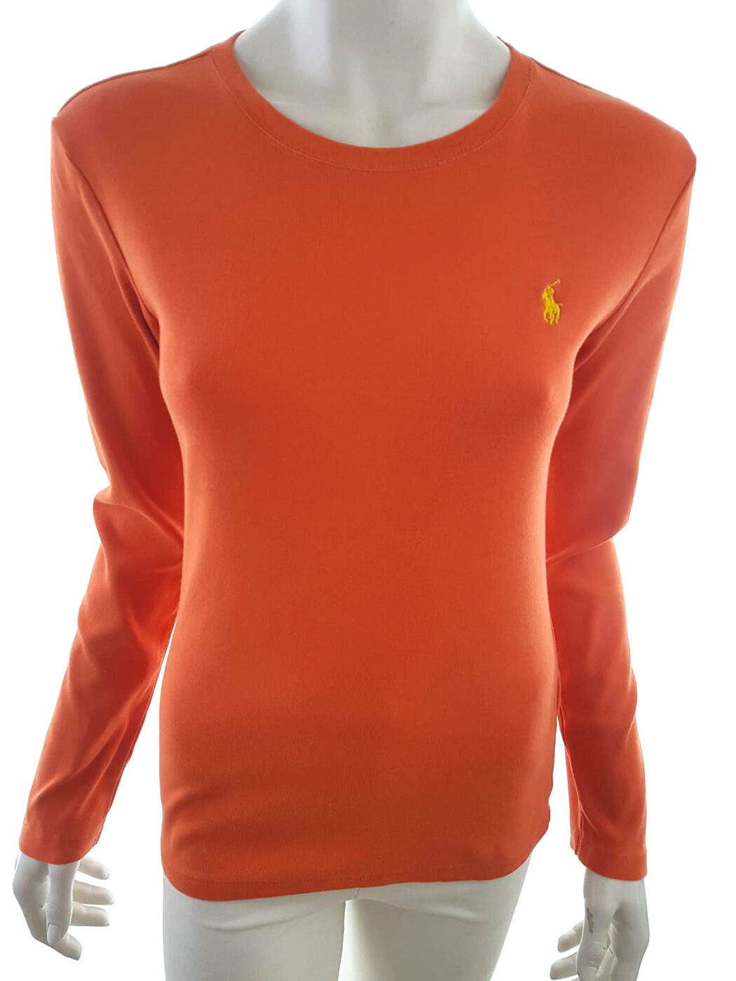RALPH LAUREN SPORT Rozmiar L Okrągły dekolt Bluzka Długi rękaw