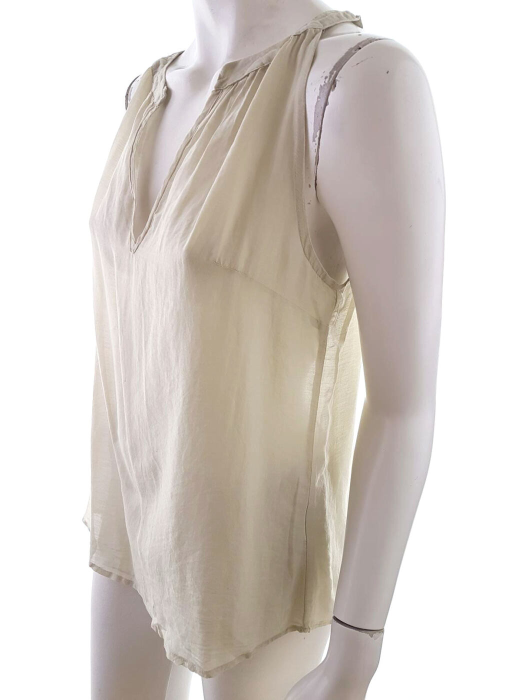 20190418_131239.jpg Sisley Rozmiar M Split Crew Neck Bluzka Bezrękawnik