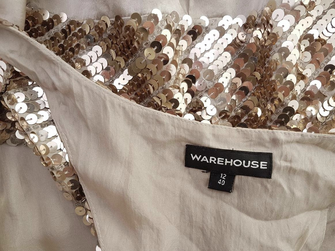Warehouse Rozmiar 40 W serek Bluzka Bezrękawnik