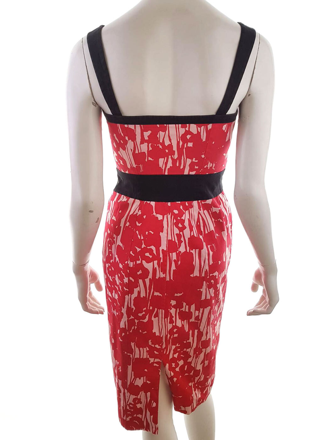 Coast Rozmiar 10 (38) Odkryte Ramiona Sukienka Sheath Bezrękawnik Midi