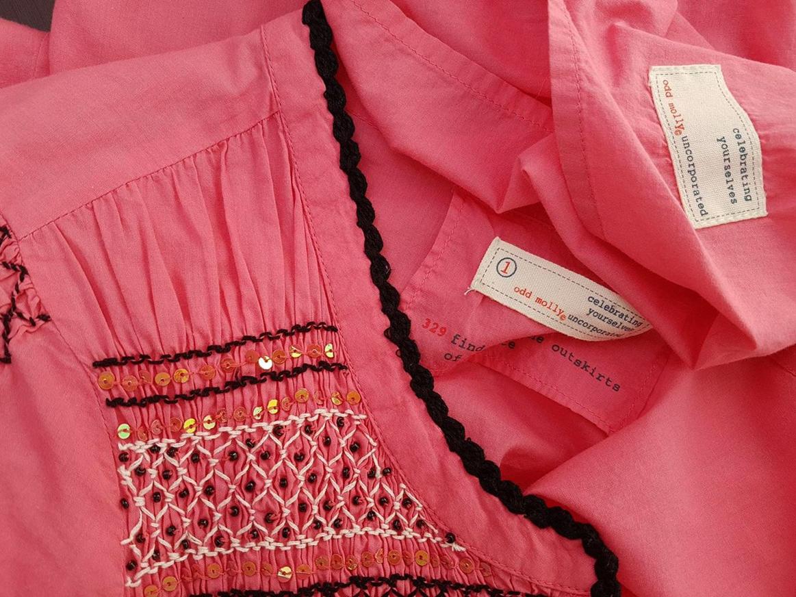 20190424_121421.jpg Odd molly Rozmiar 1 Keyhole Crew Neck Bluzka Peplum Długi rękaw