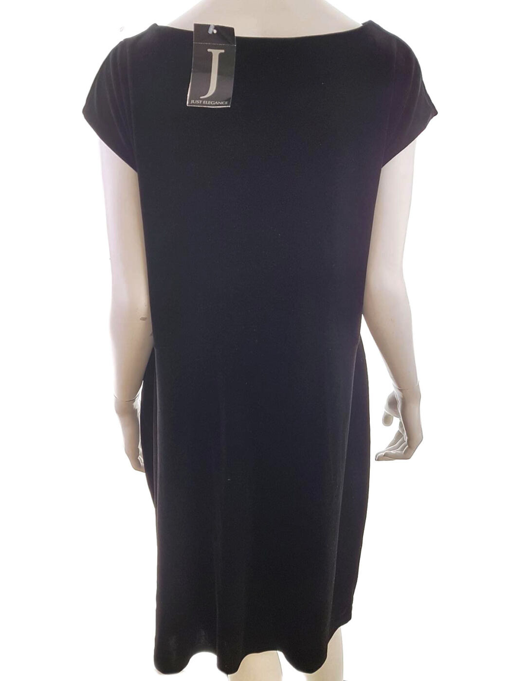 Just elegance Rozmiar 20 (48) Okrągły dekolt Sukienka Prostokątna Krótki rękaw Midi Just elegance Rozmiar 20 (48) Okrągły dekolt Sukienka Prostokątna Krótki rękaw Midi