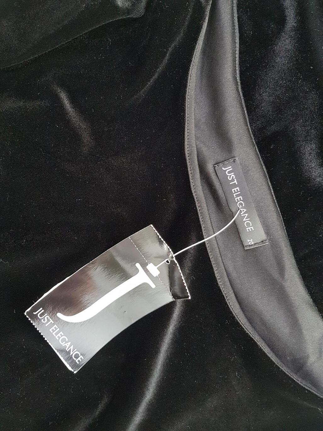 Just elegance Rozmiar 20 (48) Okrągły dekolt Sukienka Prostokątna Krótki rękaw Midi Just elegance Rozmiar 20 (48) Okrągły dekolt Sukienka Prostokątna Krótki rękaw Midi