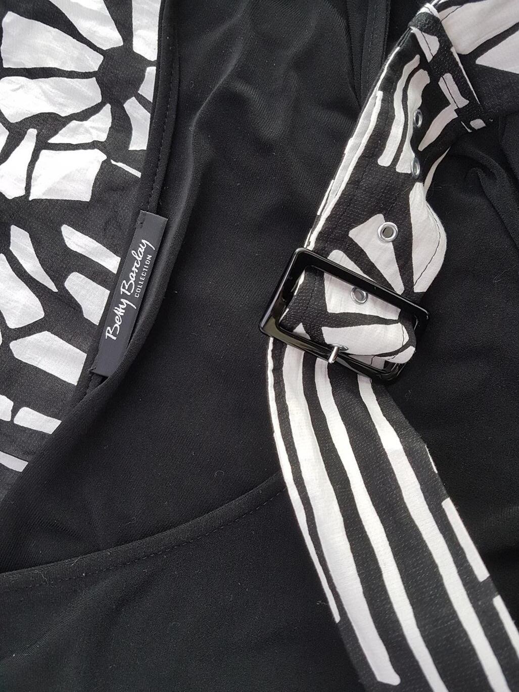 BETTY BARCLAY Rozmiar XXL Okrągły dekolt Sukienka Sheath Bezrękawnik Midi