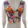 Oasis Rozmiar 10/36 Okrągły dekolt Bluzka Crop Top Bezrękawnik