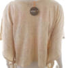 Apricot Rozmiar S/M Split Crew Neck Bluzka Krótki rękaw