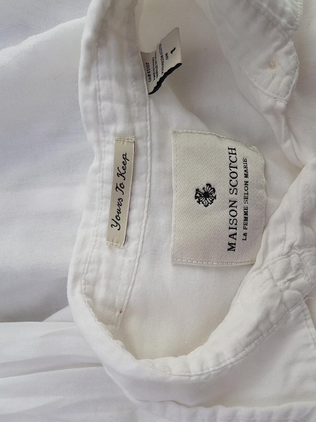 Maison scotch Rozmiar 1 Kołnierz Tunika Zapinana Bluzka Długi rękaw Maison scotch Rozmiar 1 Kołnierz Tunika Zapinana Bluzka Długi rękaw