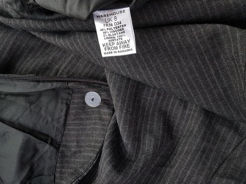 Warehouse Rozmiar 34 Pasy Spódnica Prosta i Ołówkowa Do Kolan