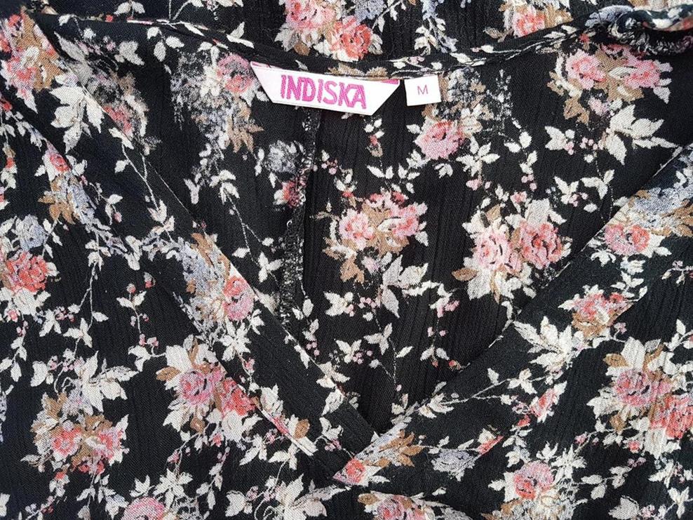 Indiska Rozmiar M W serek Sukienka Mini Bezrękawnik Krótka