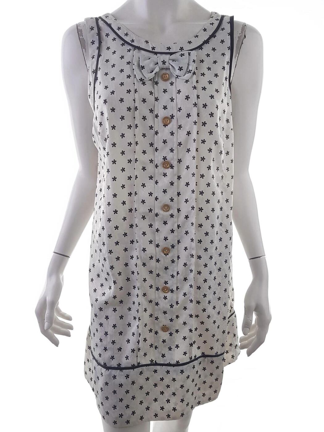 Miss selfridge Rozmiar 14 (42) Okrągły dekolt Sukienka Mini Bezrękawnik Krótka