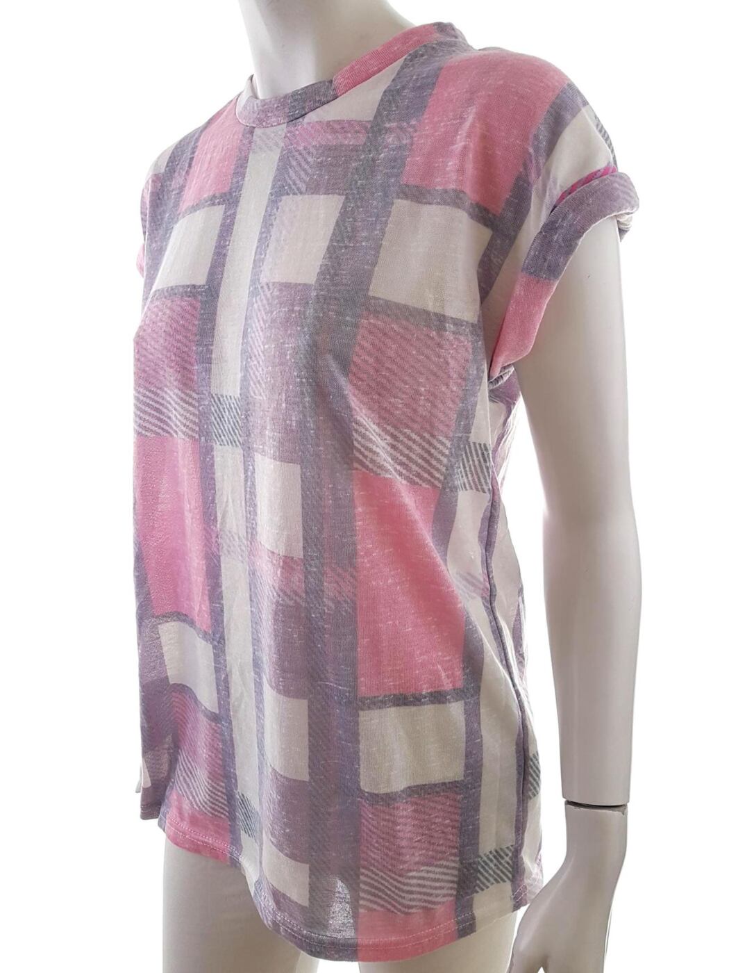 River island Rozmiar 10 (38) Crew Neck Tunika Bluzka Krótki rękaw