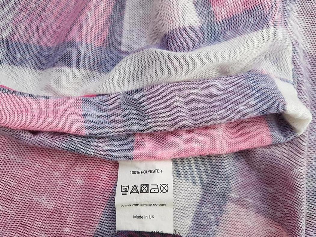 River island Rozmiar 10 (38) Crew Neck Tunika Bluzka Krótki rękaw