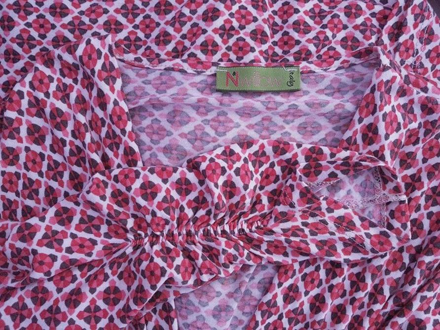 Nwillow Rozmiar S W serek Sukienka Sheath Rękaw 3/4 Midi