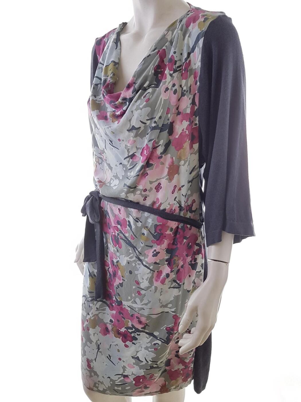 Promod Rozmiar M Drapowany dekolt Sukienka Sheath Rękaw 3/4 Midi Promod Rozmiar M Drapowany dekolt Sukienka Sheath Rękaw 3/4 Midi