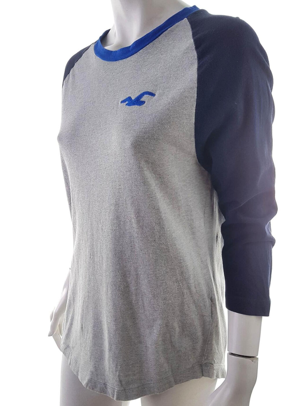 Hollister Rozmiar M Okrągły dekolt Tunika Bluzka Rękaw 3/4