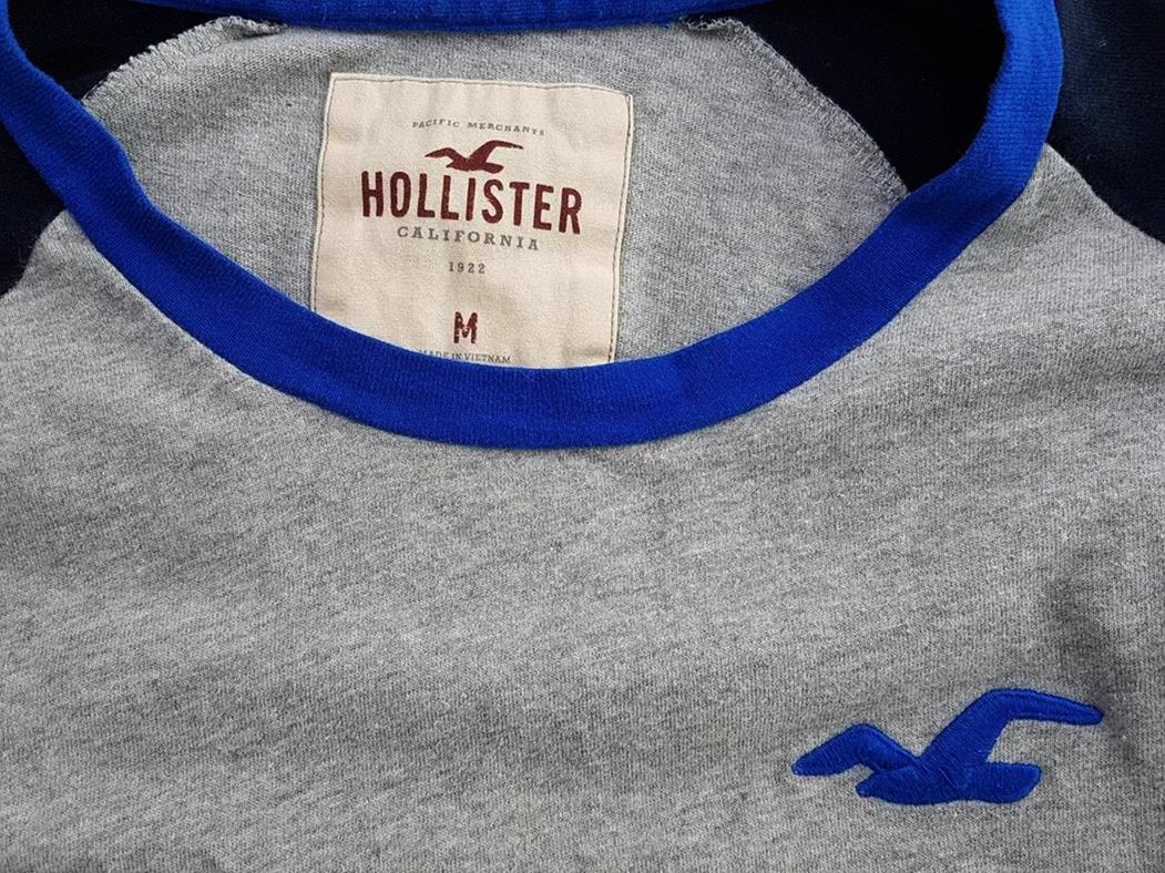 Hollister Rozmiar M Okrągły dekolt Tunika Bluzka Rękaw 3/4
