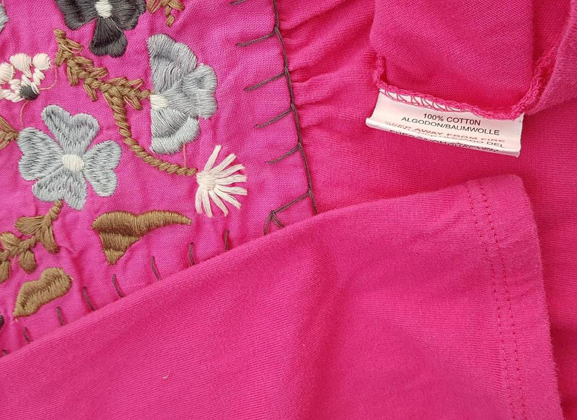 Ofelia Rozmiar S Okrągły dekolt Bluzka Peplum Krótki rękaw