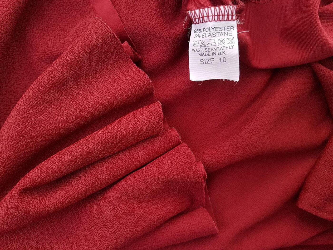 20190529_120150.jpg Rozmiar 38 Kolor Bordowy W serek Bluzka Rękaw 3/4