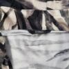 Dunnes Rozmiar 42 Kolor Brązowy Panterka Drapowany dekolt Sukienka A-Line Rękaw 3/4 Midi Materiał Wiskoza