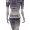 River island Rozmiar 34 Kolor Szary Okrągły dekolt Sukienka Bodycon Krótki rękaw Midi