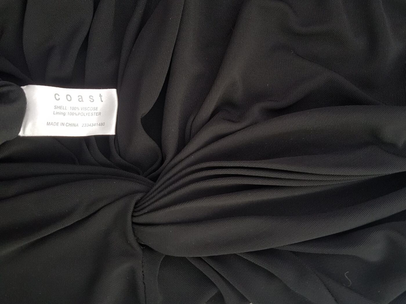Coast Rozmiar 42 Kolor Czarny W łódkę Suknia Balowa Sukienka Wieczorowa Bezrękawnik Midi Materiał Wiskoza Coast Rozmiar 42 Kolor Czarny W łódkę Suknia Balowa Sukienka Wieczorowa Bezrękawnik Midi Materiał Wiskoza