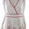 Tommy hilfiger Rozmiar 40 Kolor Biały W serek Bluzka Peplum Bezrękawnik Materiał Bawełna