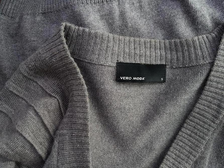 Vero moda Rozmiar S W serek Kardigan Zapinany Długi rękaw Cienka dzianina