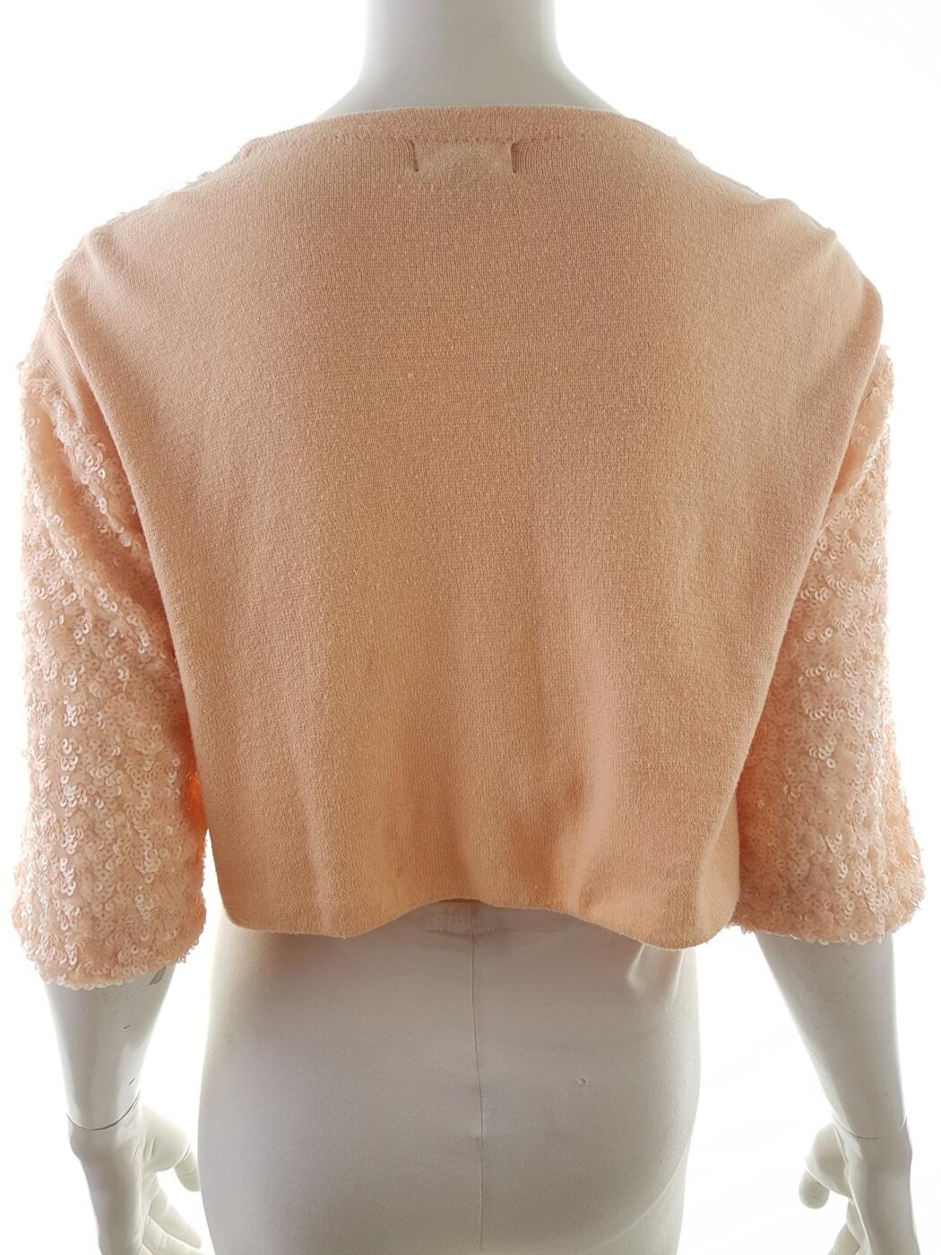 20190604_152612.jpg Topshop Rozmiar 38 Kolor Różowy Okrągły dekolt Sweter Krótki rękaw Cienka dzianina