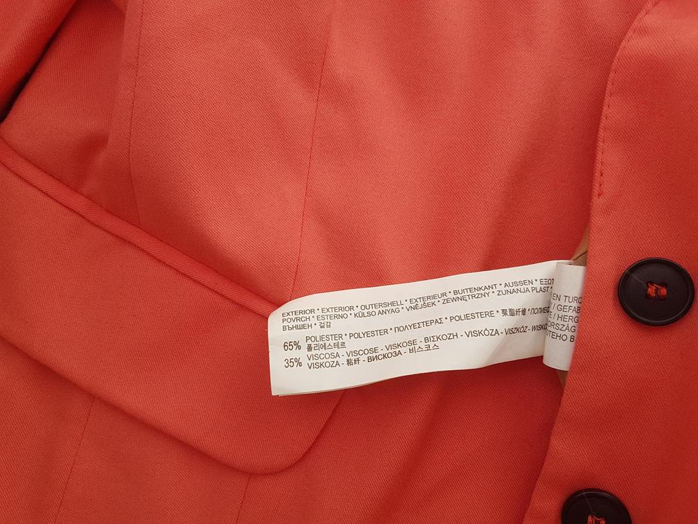 Pull and Bear Rozmiar XL Kolor Pastelowy Kołnierz Żakiet z zapięciem Długi rękaw