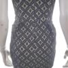 Miss selfridge Rozmiar 10 (38) Kolor Czarny Geometryczny Dekolt Serce Sukienka Mini Bezrękawnik Krótka