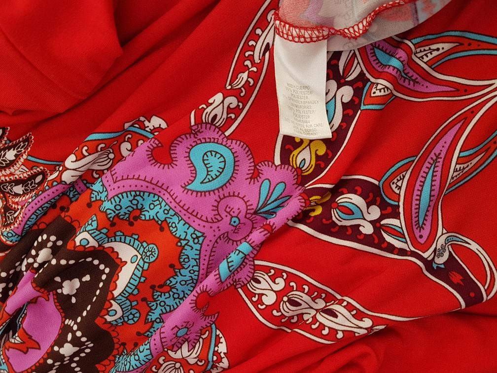 Sandra Darren Rozmiar 6 (34) Kolor Czerwony Aztecka W serek Sukienka Maxi Bezrękawnik Długa Sandra Darren Rozmiar 6 (34) Kolor Czerwony Aztecka W serek Sukienka Maxi Bezrękawnik Długa