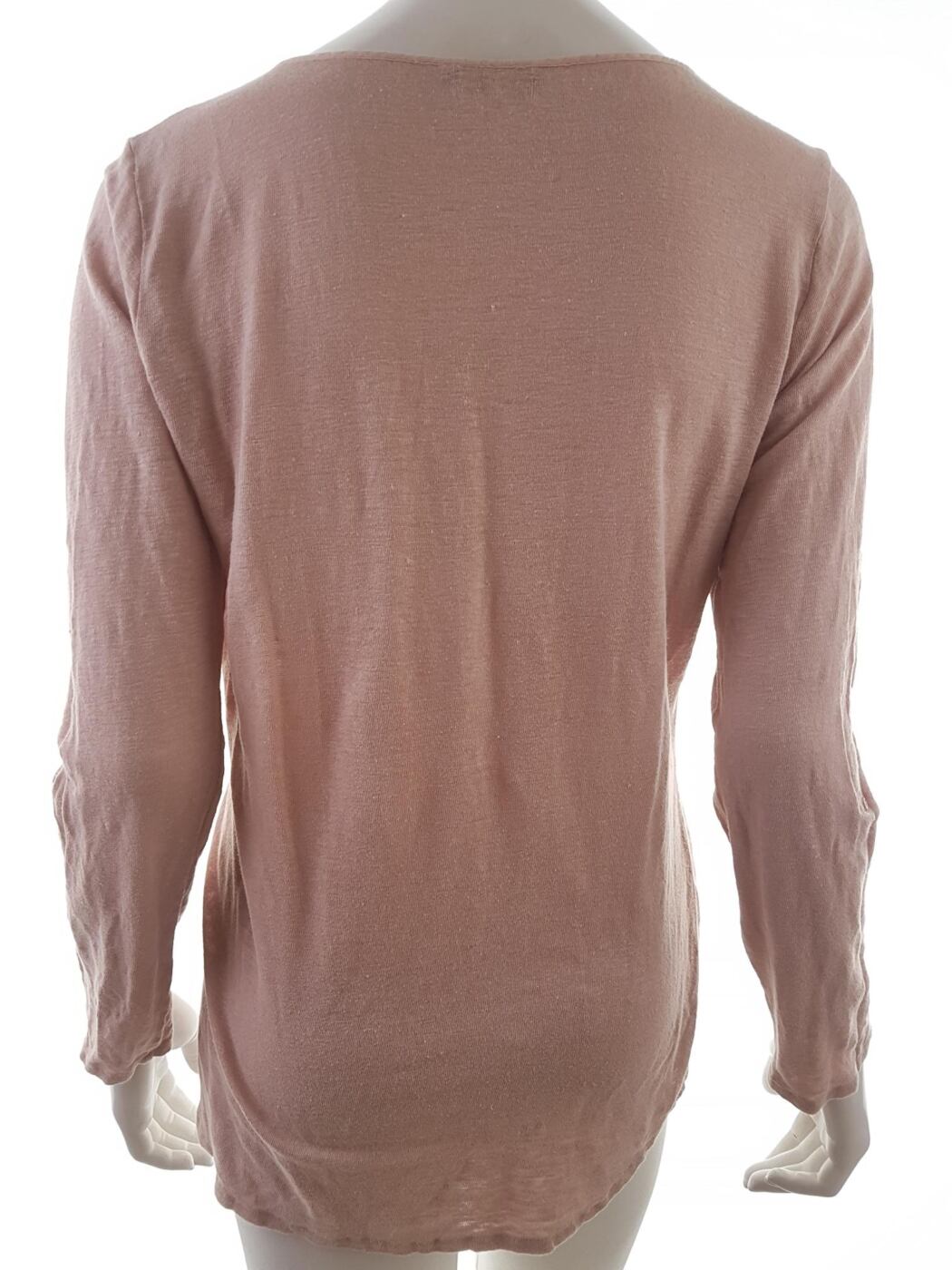 20190605_150812.jpg Massimo dutti Rozmiar L Kolor Pudrowy Róż W serek Bluzka Popover Guziki Długi rękaw
