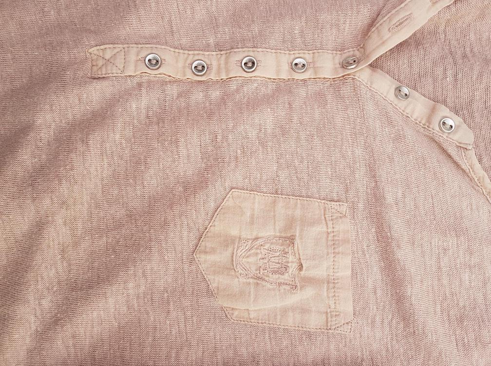 20190605_150850.jpg Massimo dutti Rozmiar L Kolor Pudrowy Róż W serek Bluzka Popover Guziki Długi rękaw