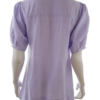 Jensen Rozmiar 36 Kolor Lawendowy Split Crew Neck Tunika Popover Bluzka Krótki rękaw Materiał Wiskoza