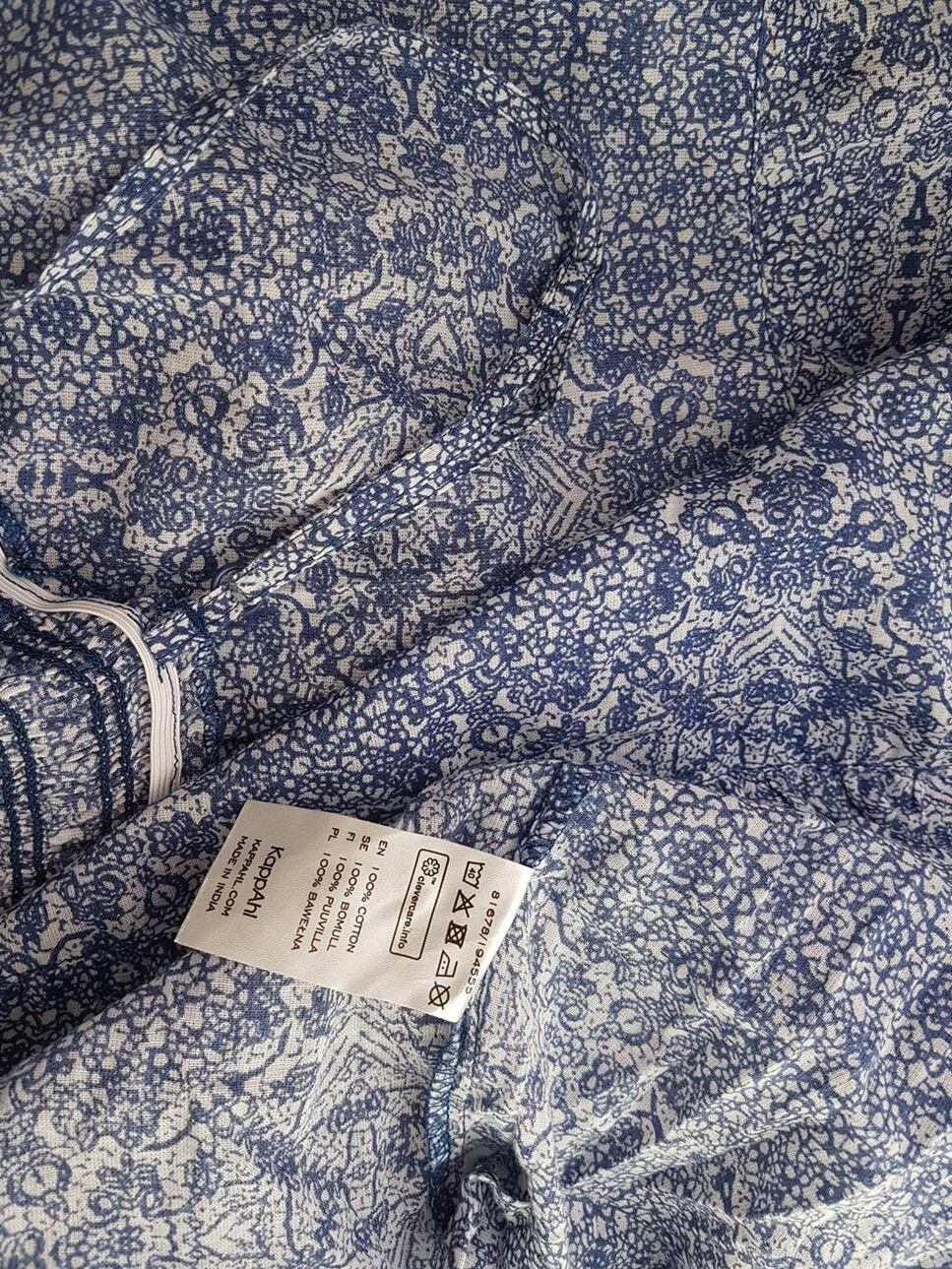 Kappahl Rozmiar L Kolor Niebieski Halter Sukienka Maxi Bezrękawnik Długa Materiał Bawełna 100%
