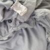 Italy Rozmiar S Kolor Szary Dekolt U Sukienka Mini Krótki rękaw Krótka Materiał Bawełna