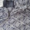 Indiska Rozmiar S Kolor Granatowy W serek Sukienka Zawijana Krótki rękaw Midi Materiał Wiskoza