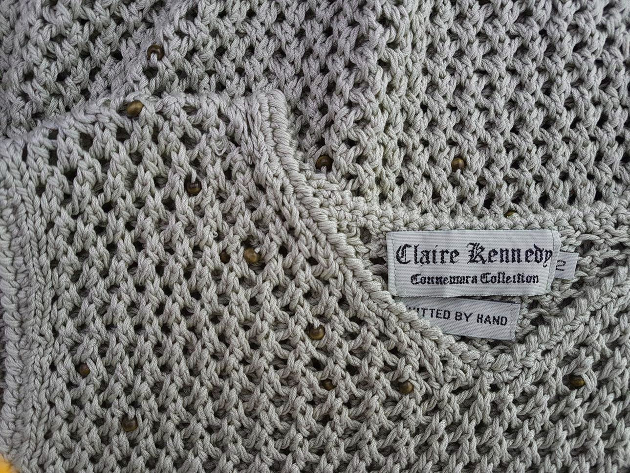20190614_104811.jpg Claire Kennedy Rozmiar S (2) Kolor Zielony Crew Neck Sweter Bezrękawnik Materiał Bawełna 100%