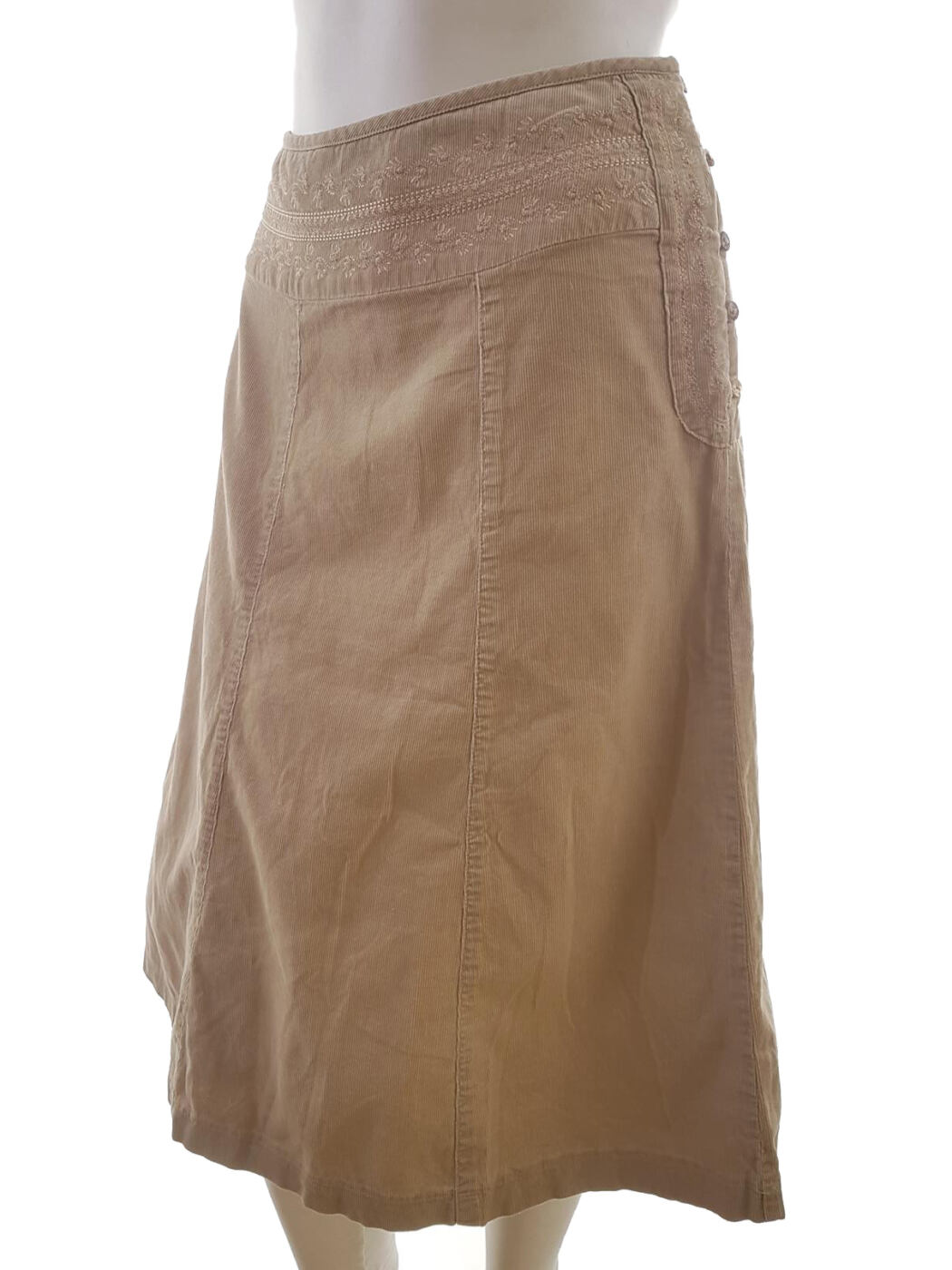 20190614_112359.jpg Vero moda Rozmiar 42 Kolor Beżowy A-Line Spódnica Midi Materiał Bawełna 100%