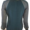 Monsoon Rozmiar S Kolor Zielony Geometryczny Keyhole Crew Neck Bluzka Długi rękaw Materiał Jedwab 100%