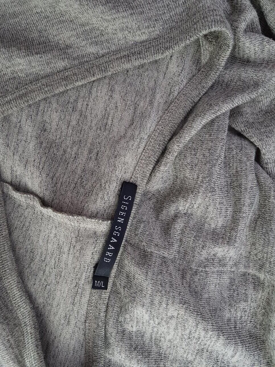 Sigen sgaard Rozmiar M/L Kolor Szary W serek Tunika Bluzka Długi rękaw Sigen sgaard Rozmiar M/L Kolor Szary W serek Tunika Bluzka Długi rękaw